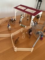 Reitschule mit Unterstand, Parcour und vielen Tieren