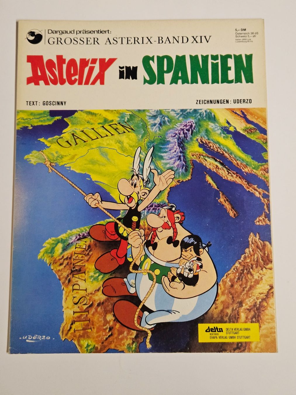 Fumetti: Asterix in Spanien - Band 9 - 1. Auflage 1973 – Usato da Oberdorf BL venduto da BaldenEagle