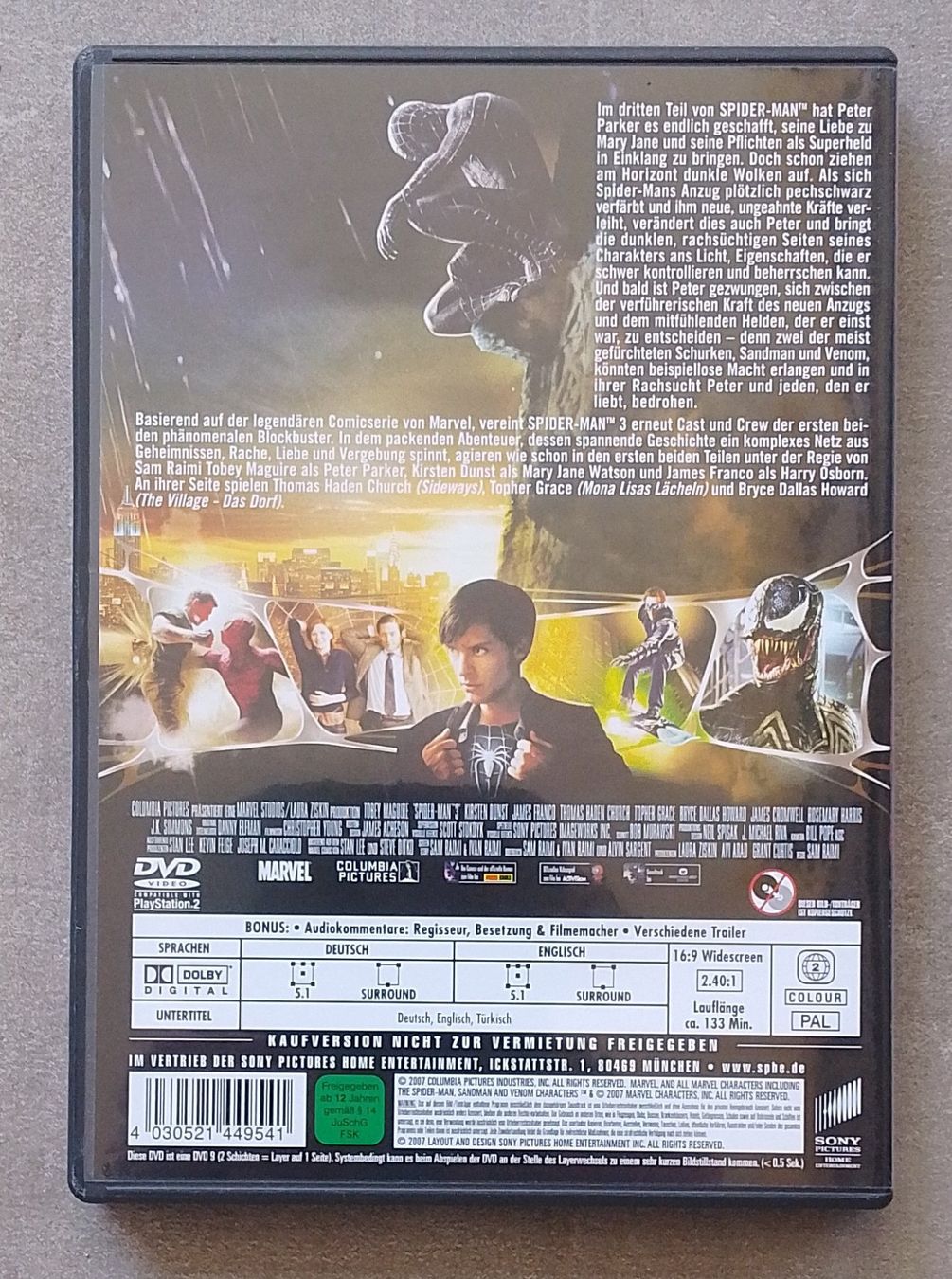 Tutti i DVDs: DVD Spider - Man 3 – Usato da Wohlen AG venduto da salamanderspielwaren 1