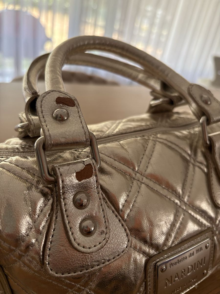 Taschen für Damen: Borsa NARDINI argento trapuntata con manici – Gebraucht aus S. Antonino von LIKA91 3