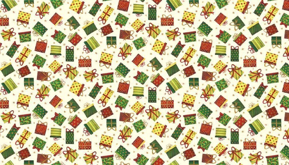 Tessuti: Novelty Presents, Makower Uk, Stoff – Nuovo (secondo la descrizione) da Langenthal venduto da flowersNbirds