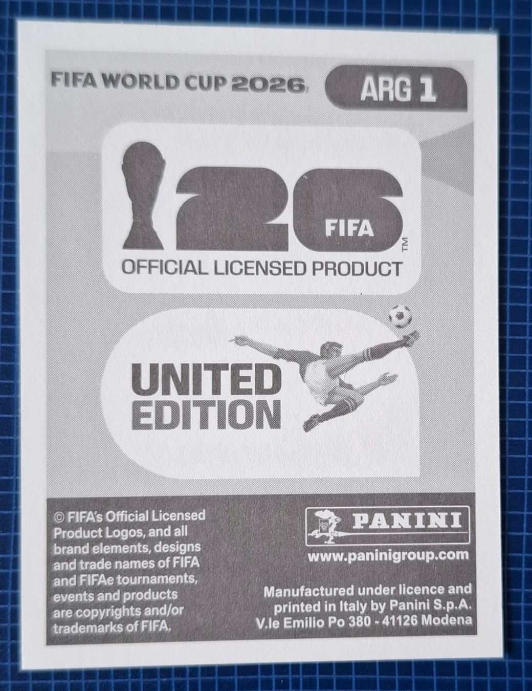 Panini Carte collezionabili: WM 2026 Paninibild Nr. ARG1 – Nuovo e nell'imballaggio originale da Rotkreuz venduto da keerthdi 1