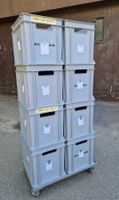 8 Rako Kisten 40x30x30 mit Transportroller
