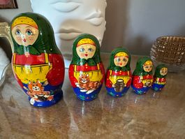 Russische handbemalte Matrjoschkas, gekauft 2005