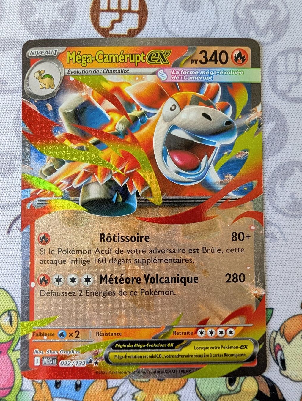 Pokémon Carte collezionabili: Carte Pokémon FR Méga-Camérupt ex MEG – Nuovo (secondo la descrizione) da Thônex venduto da Janadel