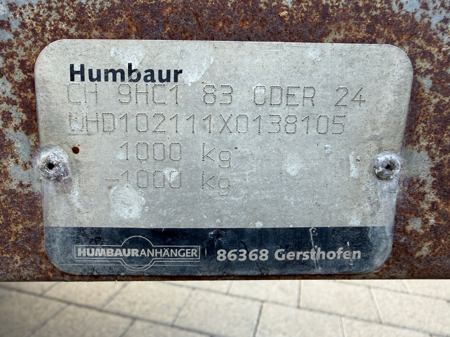 Humbaur Anhänger: Humbaur Anhänger – Gebraucht aus Neuhausen von Jeff. 7