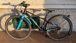 Kinderfahrrad 35cm Rahmen, 26 Zoll Reifen, schwarz/blau