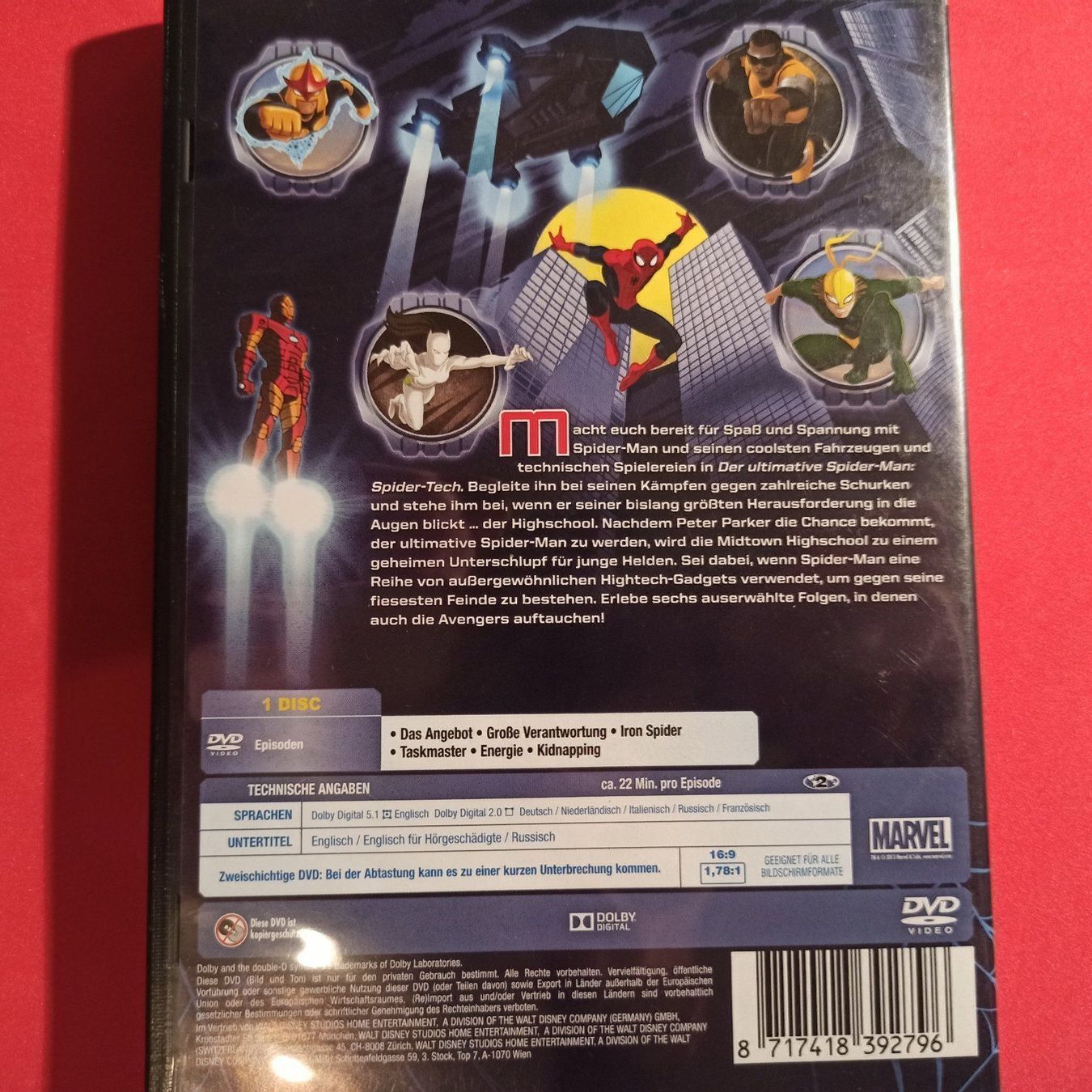 Tutti i DVDs: Der ultimative Spider-Man, Vol.1: Spider – Usato da Dübendorf venduto da kb86_MOVIE 1