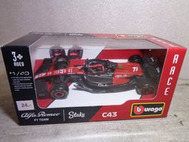 Bburago 1:43 F1 Alfa Romeo C43 2023 Valtteri Bottas