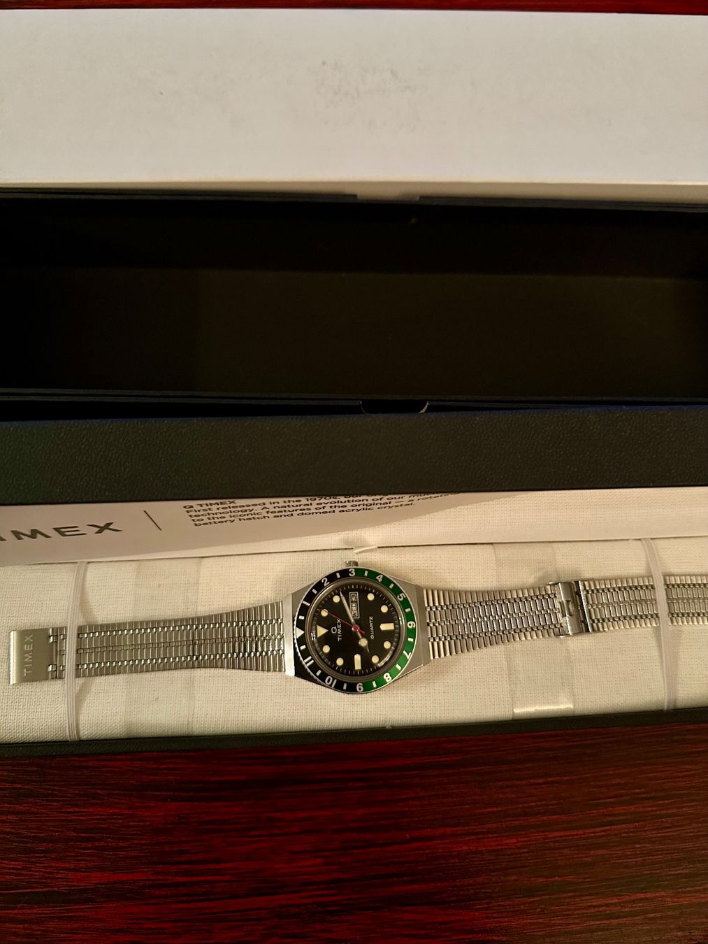 Timex Orologi: Armbanduhr Timex Q Reissue grün – Nuovo (secondo la descrizione) da Schlieren venduto da fbaur 4