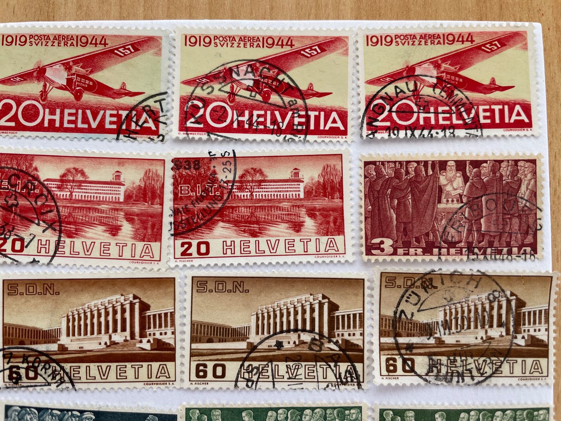 Alle Briefmarken: 55 timbres BELLES OBLIT. dès 10.- – Gebraucht aus Sonceboz-Sombeval von Comment2 5