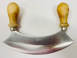 Wiege-Messer/ Kräuter-Schneider, Holzgriff