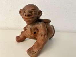 Anthromorphe Figur Pfeiffe Präkolumbianisch Südamerika