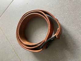 Armee Gürtel Leder braun A. Bopp Rupperswil 76 Länge 100 cm