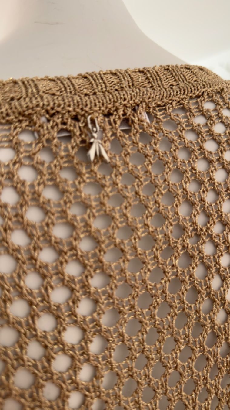 Patrizia Pepe Maglioni & Felpe: Pullover von Patrizia Pepe | Gr. S | gold | Netzoptik – Nuovo (secondo la descrizione) da Kilchberg ZH venduto da nad_6dwp 3