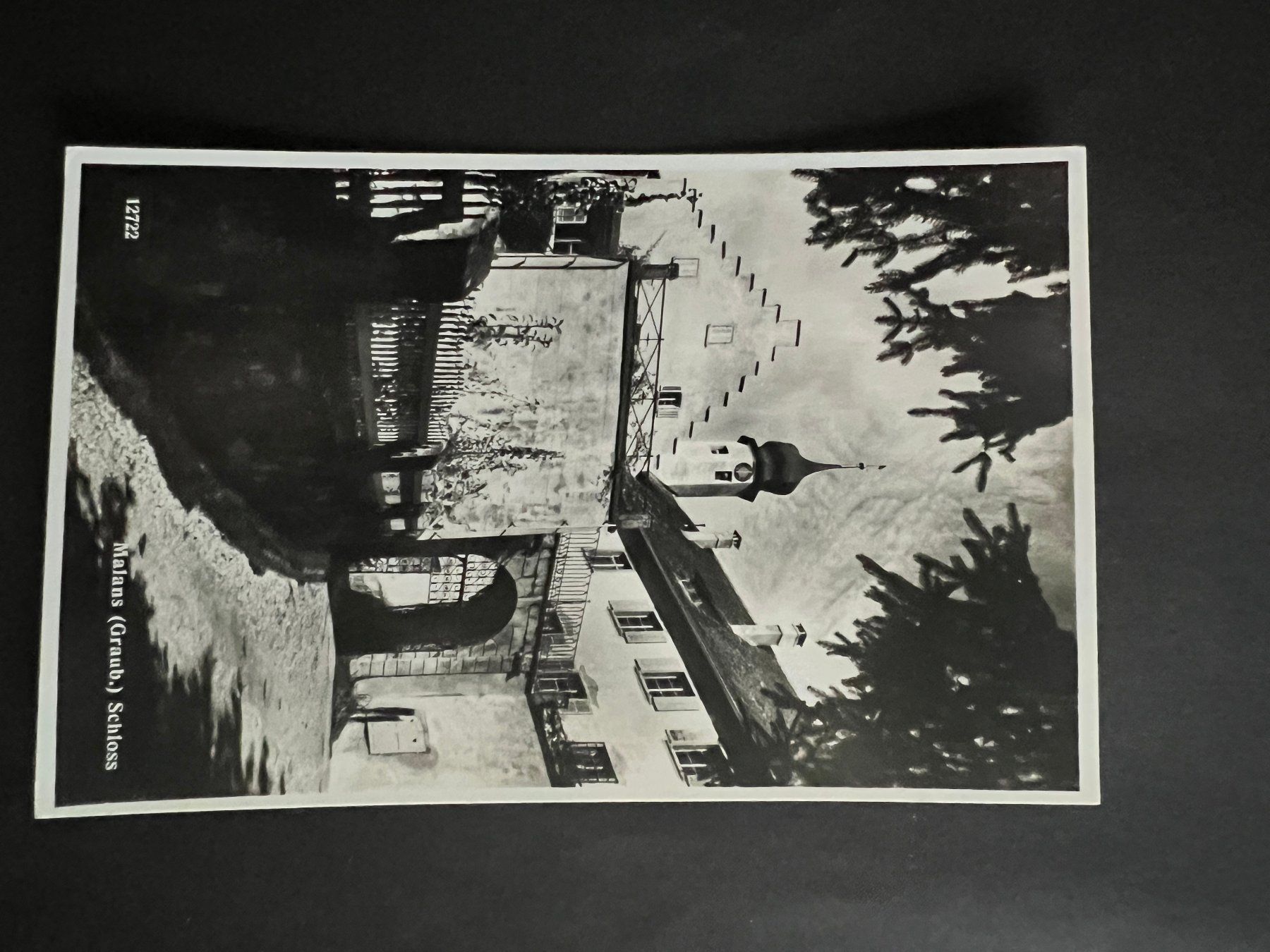 Cartoline postali: Ansichtskarte Malans Schloss  1949  (V783) – Usato da Hinwil venduto da Sidi4