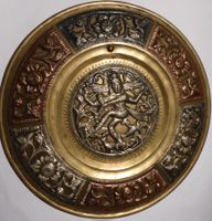 EINMALIGER ORIENTALISCHER TELLER,-GOTTHEIT,--18 CM RUND,--
