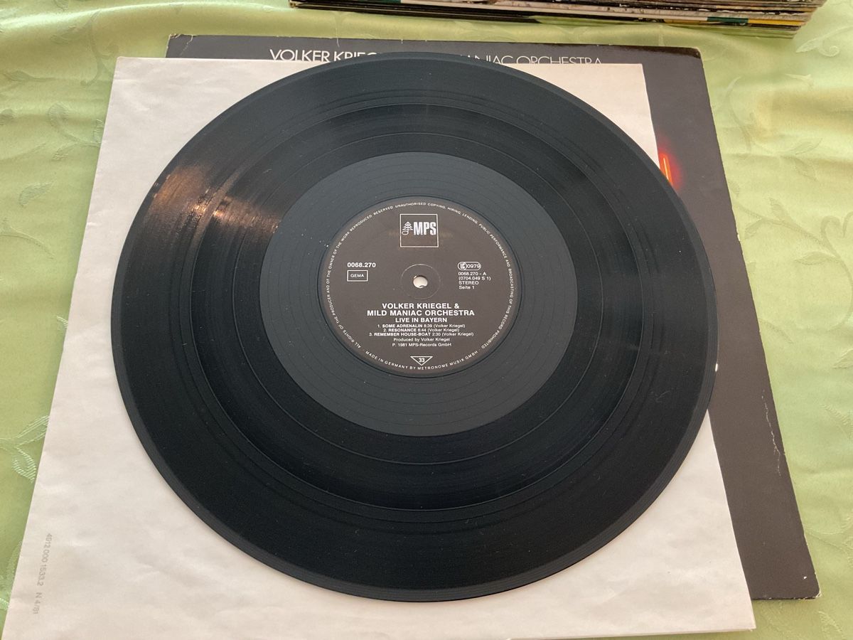 Dischi in vinile: Volker Kriegel & Mild Maniac Orchestra LP 1981 – Usato da Steinach venduto da Quarkie 2