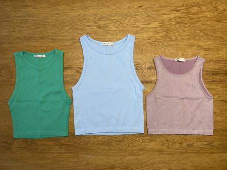3er Set Sommer Tops XS/S von Zara, Pull&Bear & Stradivarius