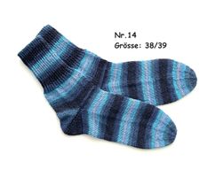 Socken handgestrickt   Gr.38/39   Nr.14