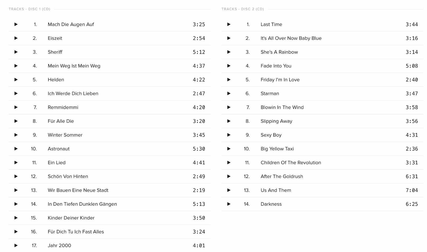 CD: Nena - Cover me (2CDs) – Usato da Brunnen venduto da Barfly5 4