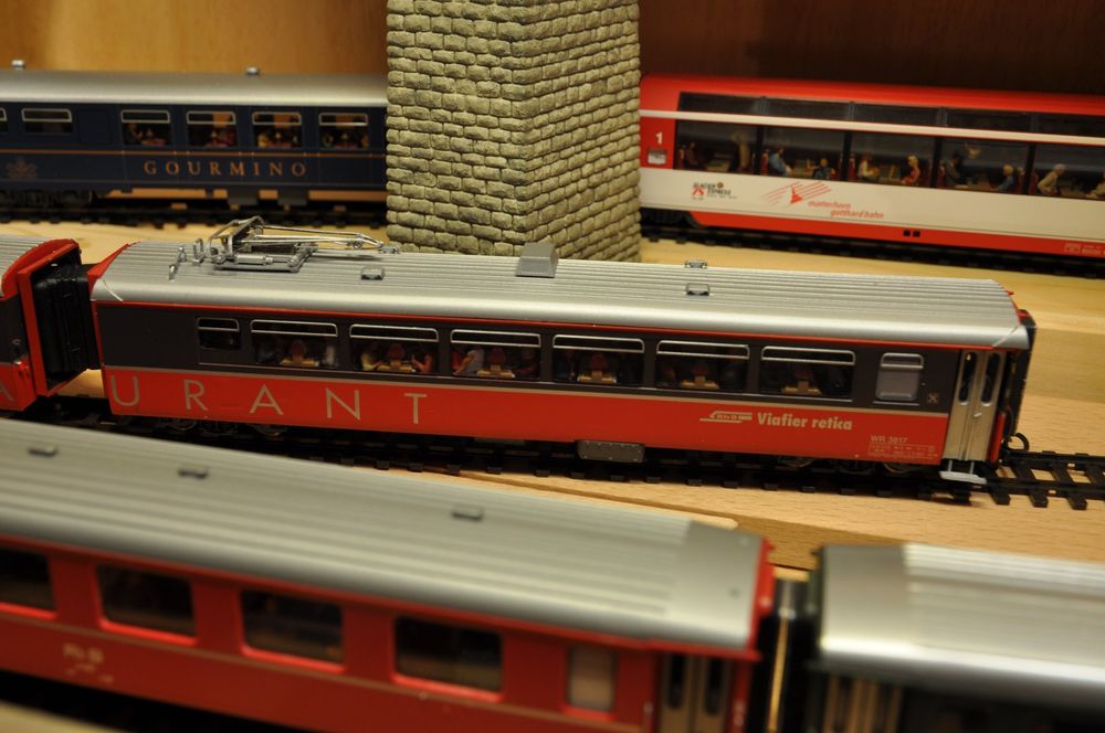 RhB - D+R - Wagon restaurant double - RHB 3816-3817 (Neuf avec ...