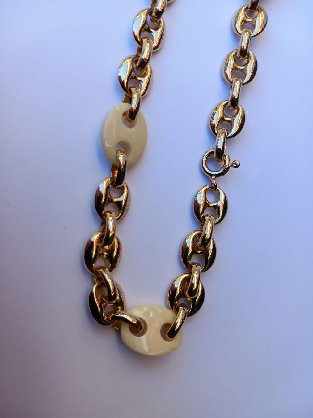 Catenine: Neue Vintage Kette mit Kunststoff Elemente – Nuovo (secondo la descrizione) da Winterthur venduto da Jopf1 5