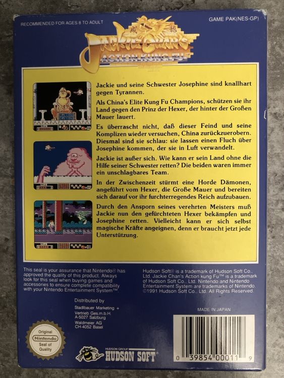 Nintendo Giochi: NES Action Kung Fu Spiel JACKIE CHAN'S – Nuovo (secondo la descrizione) da Lausen venduto da Indexvision 1