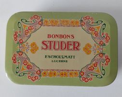 Alte Blechdose Bonbons Studer Escholzmatt Luzern
