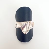 Ring Silber 925 organische Form Gr 18.2 