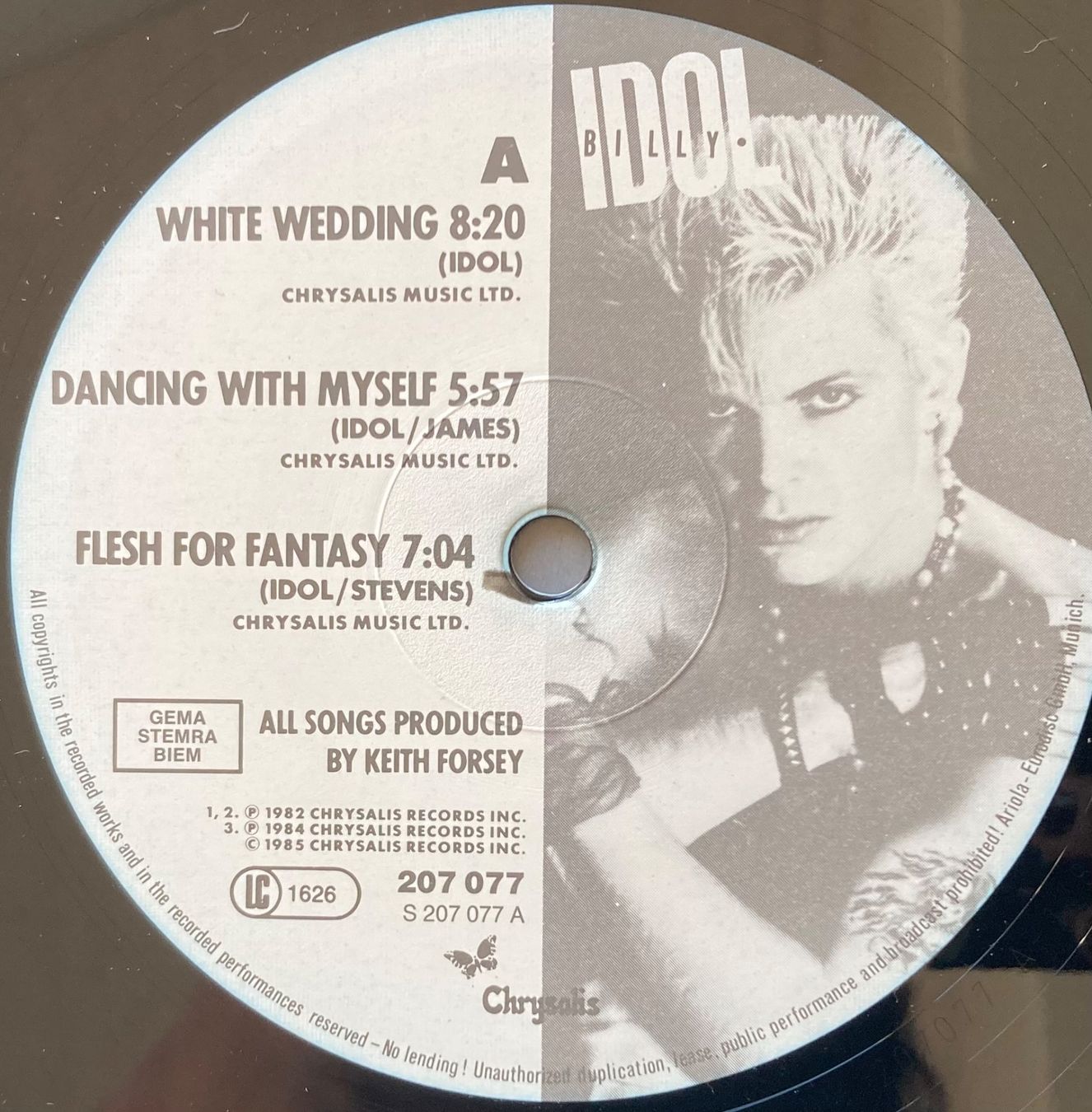 Vinyles: BILLY IDOL - VITAL IDOL – D'occasion à Poliez-Pittet par Newtown-Records 2