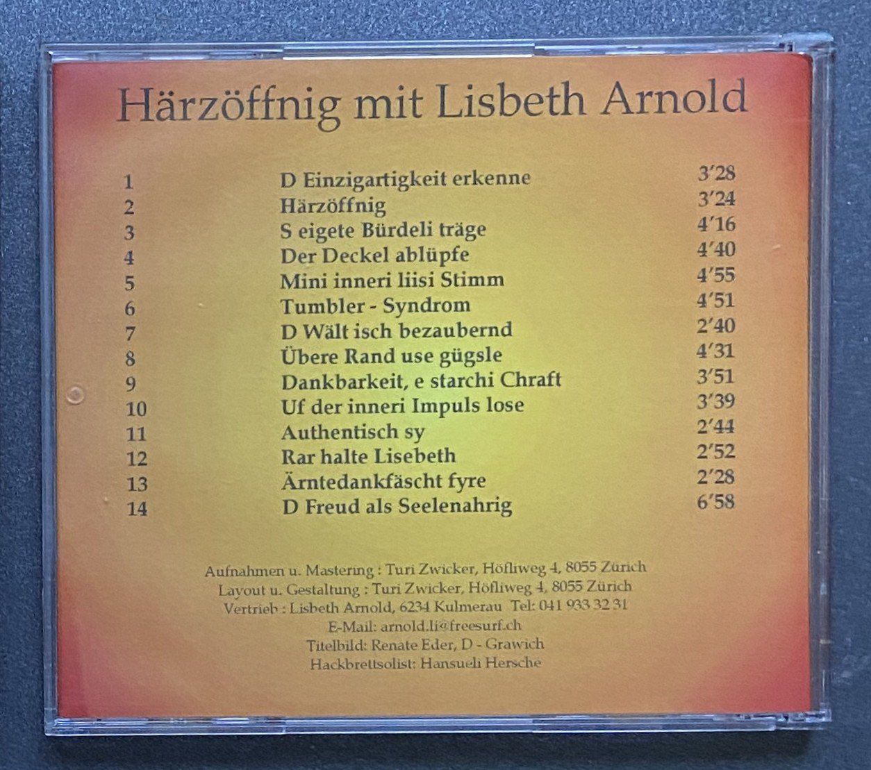CD: CD Härzöffnig e Gedankereis mit der Lisbeth Arnold – Usato da Böckten venduto da Hansi36 2