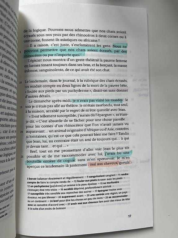 Bücher: Rhinocéros - Eugène Ionesco – Gebraucht aus Wettingen von ele_n8lj 2