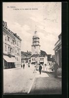 St. Imier, L'église et la place de marc