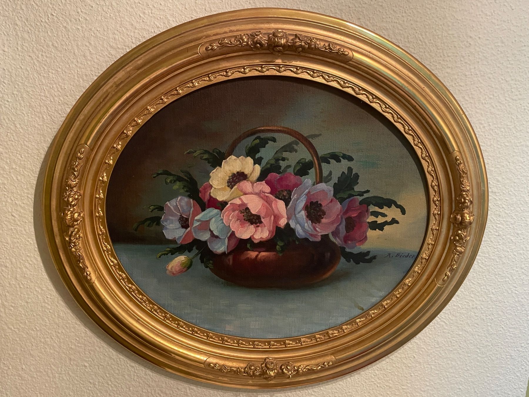 Posters & Illustrations: Bild Oval mit schönem Goldrahmen – D'occasion à Volketswil par rubin74