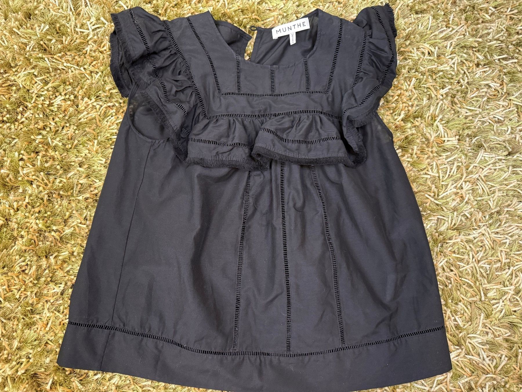 Camicette: Designer-Bluse mit Rüschen – Usato da Schlierbach venduto da gnatcatcher