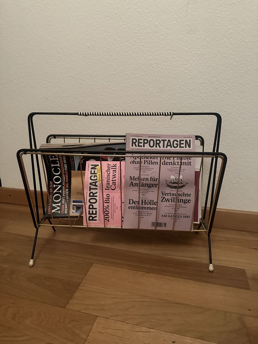 Sonstiges für Haushalt & Wohnen: Midcentury Zeitungsständer – Gebraucht aus Zürich von Tingeltangelvina 2