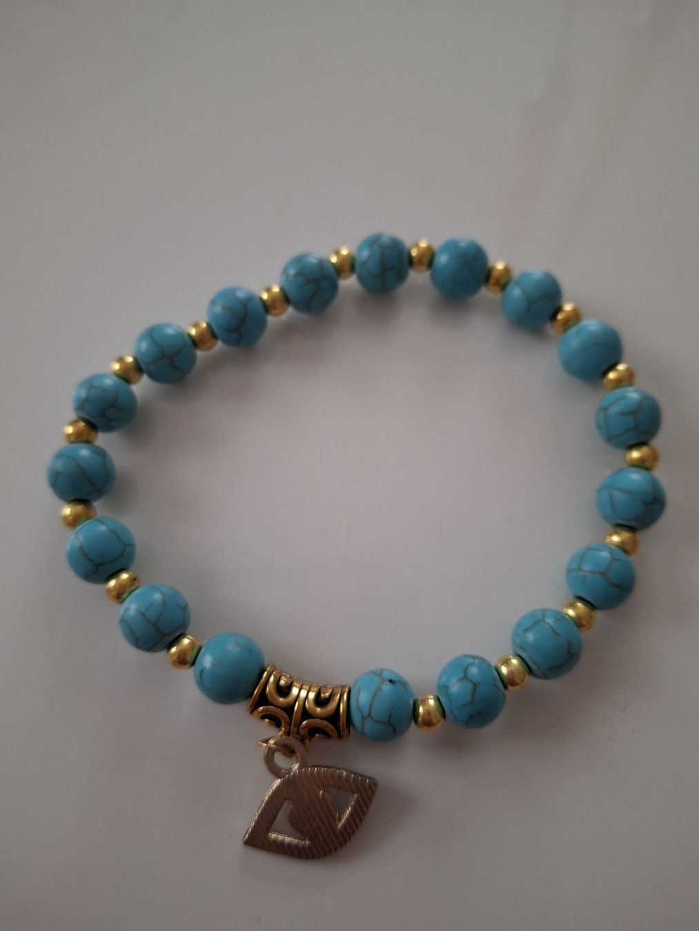 Armbänder & -reifen: Bracelet turquoise avec oeil porte chance – Neu (gemäss Beschreibung) aus Lausanne von Cognitia 1