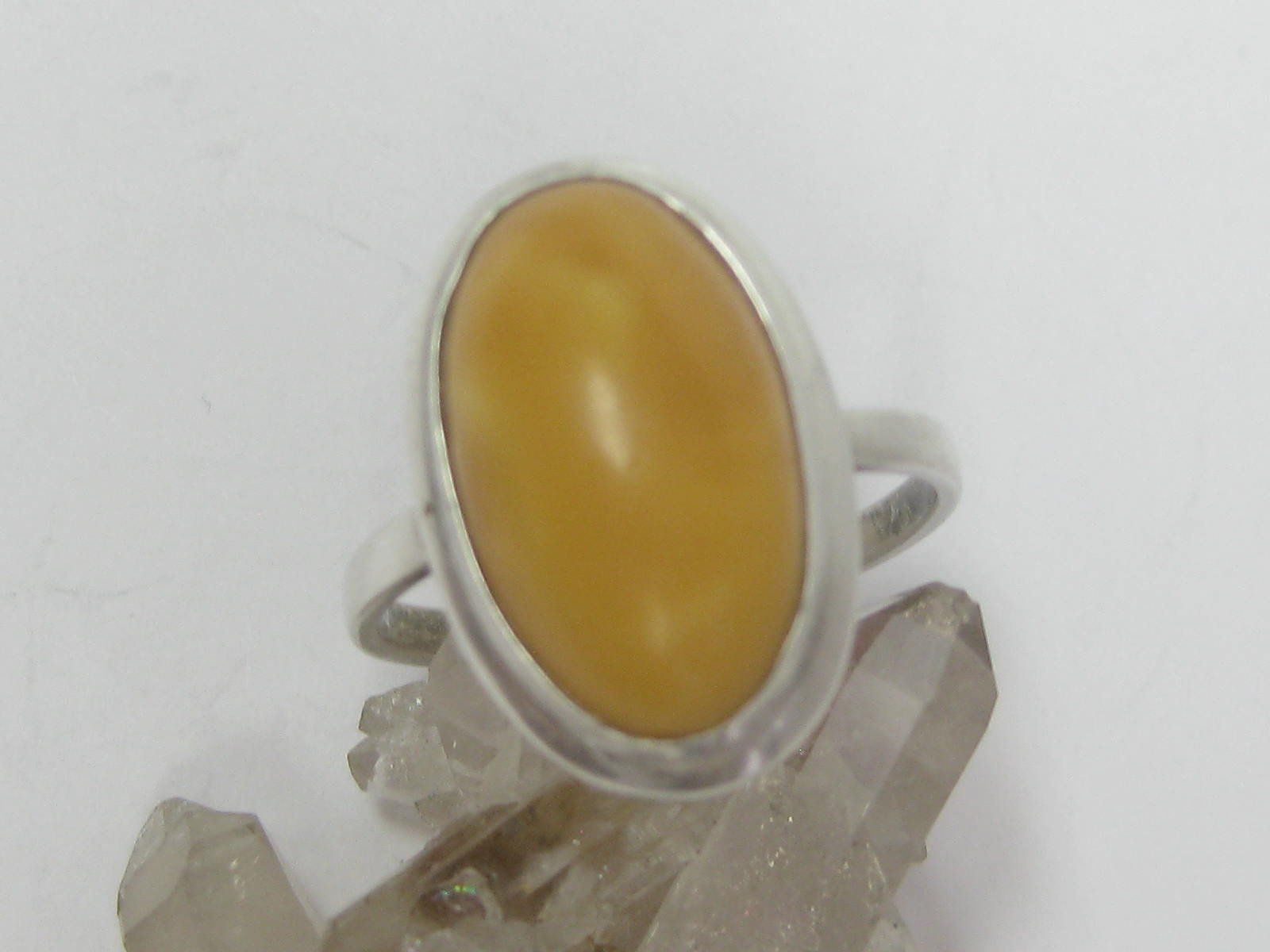 Anelli: Vintage Silber Ring 800 + MP Bernstein Butterscotch Gr. 54 – Usato da Ermatingen venduto da Decovin 5