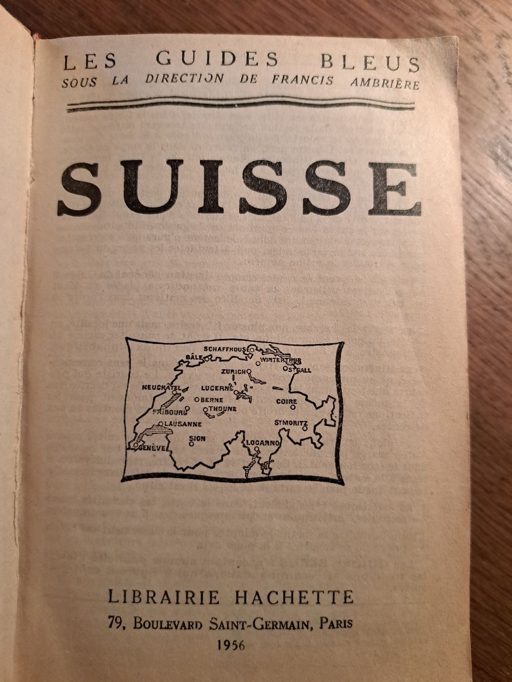 Libri: Ancien Guide Bleu Suisse 1956 -  – Usato da Pailly venduto da jme99 4