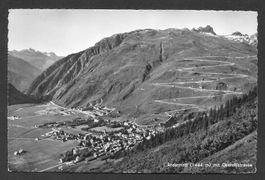 Andermatt mit Oberalpstrasse Feldpoststempel