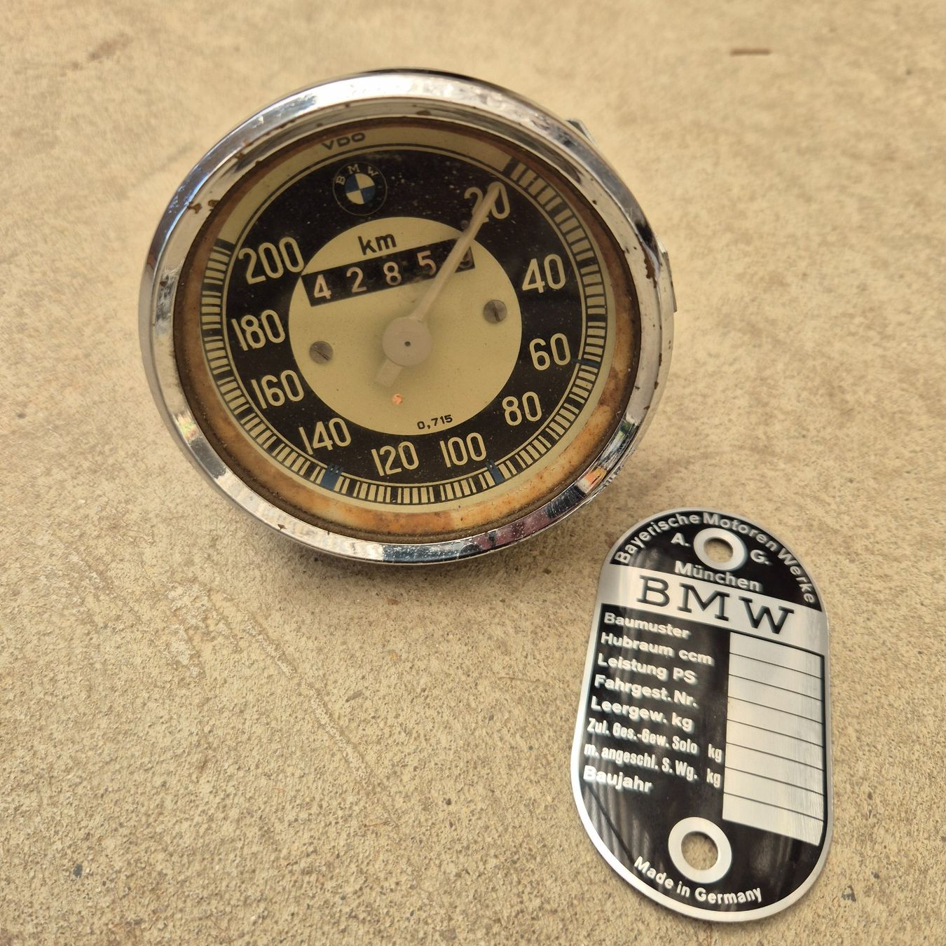 Mesurer: BMW Tachometer R50S / R69S – D'occasion à Hüswil par jap03