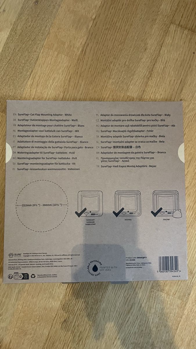 Katzenklappen: SureFlap Montageadapter, weiss – Neu (gemäss Beschreibung) aus Thun von tropponuovo 1