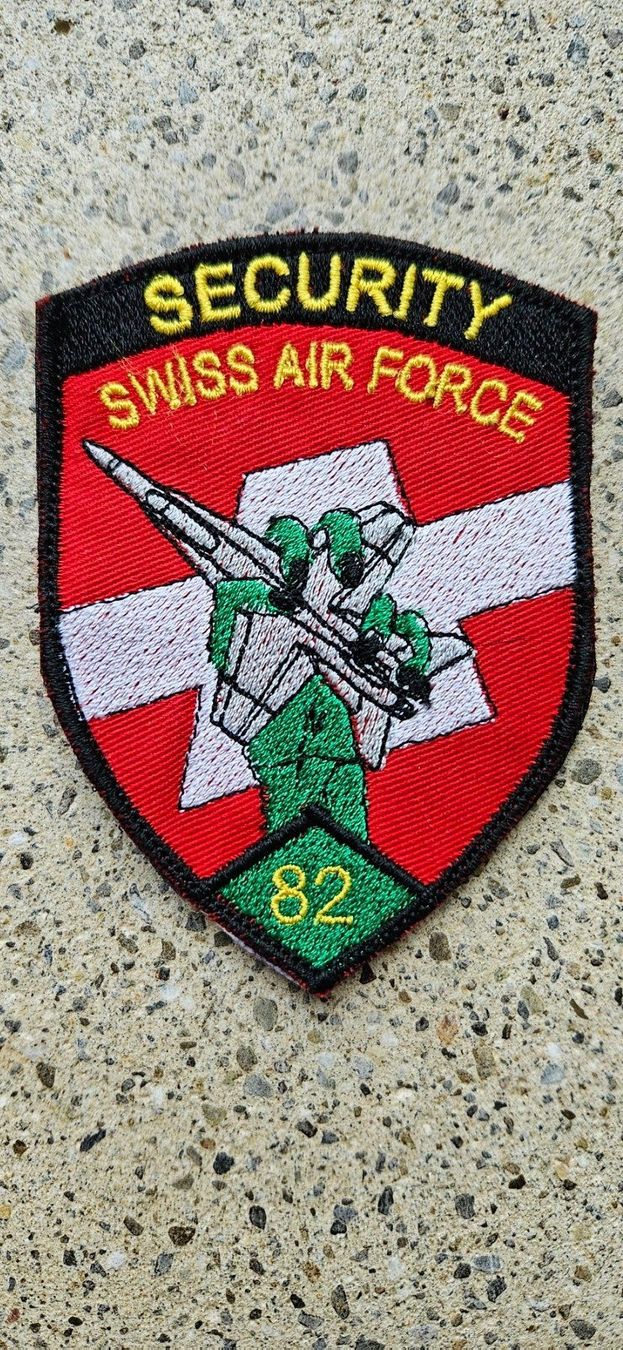 Schweizer Armee Placchette & Badge: *** Spez Badge Luftwaffe Security mit klett *** – Nuovo e nell'imballaggio originale da Riedholz venduto da fr_sIruP