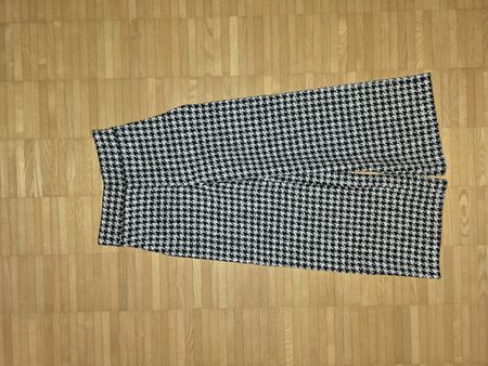 Winter Hosen, Houndstooth Muster, schwarz/weiss, Grösse XS