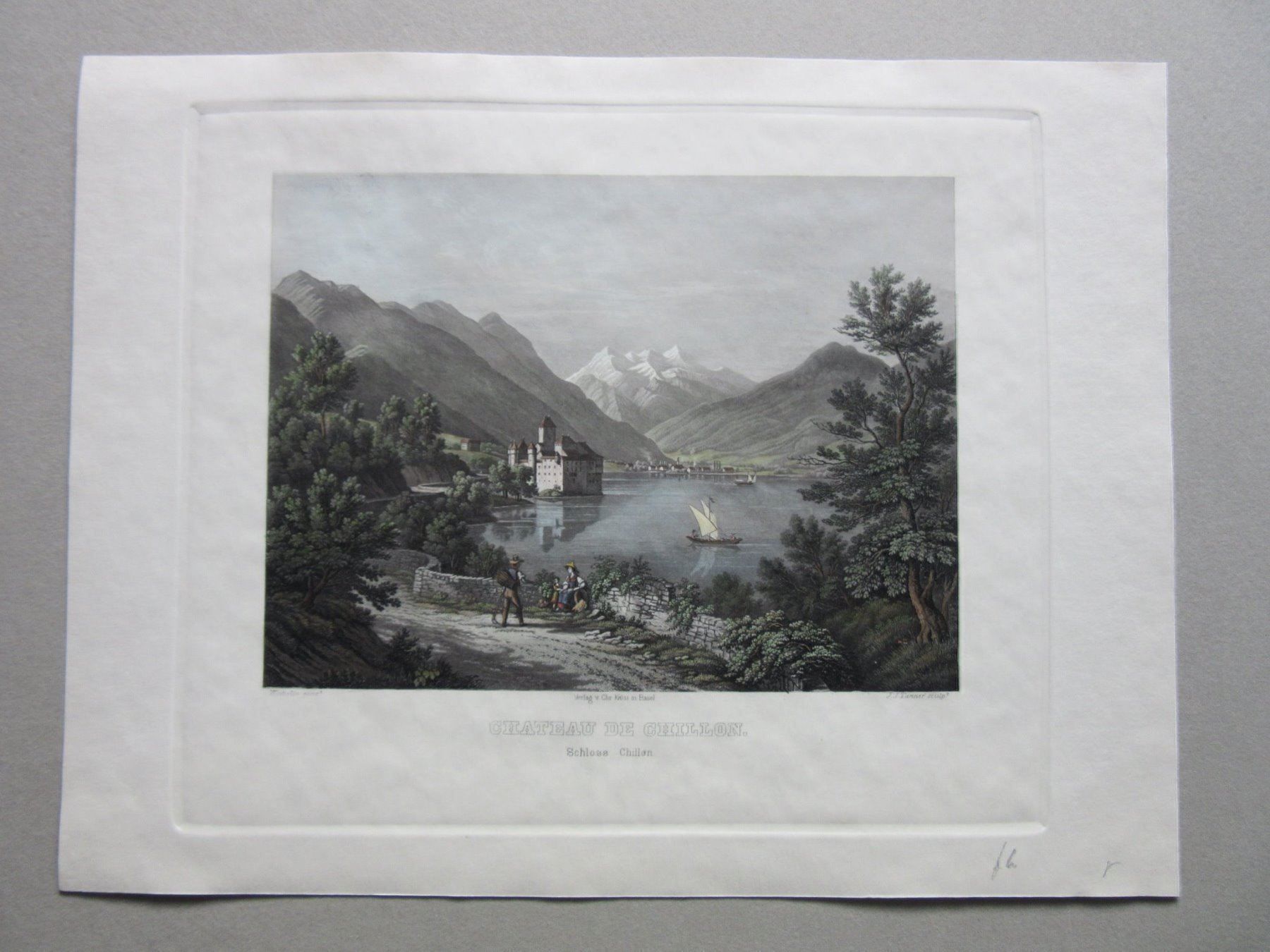 Incisioni: SCHLOSS CHILLON   AQUATINTA – Usato da Gersau venduto da grafik-kunst 2