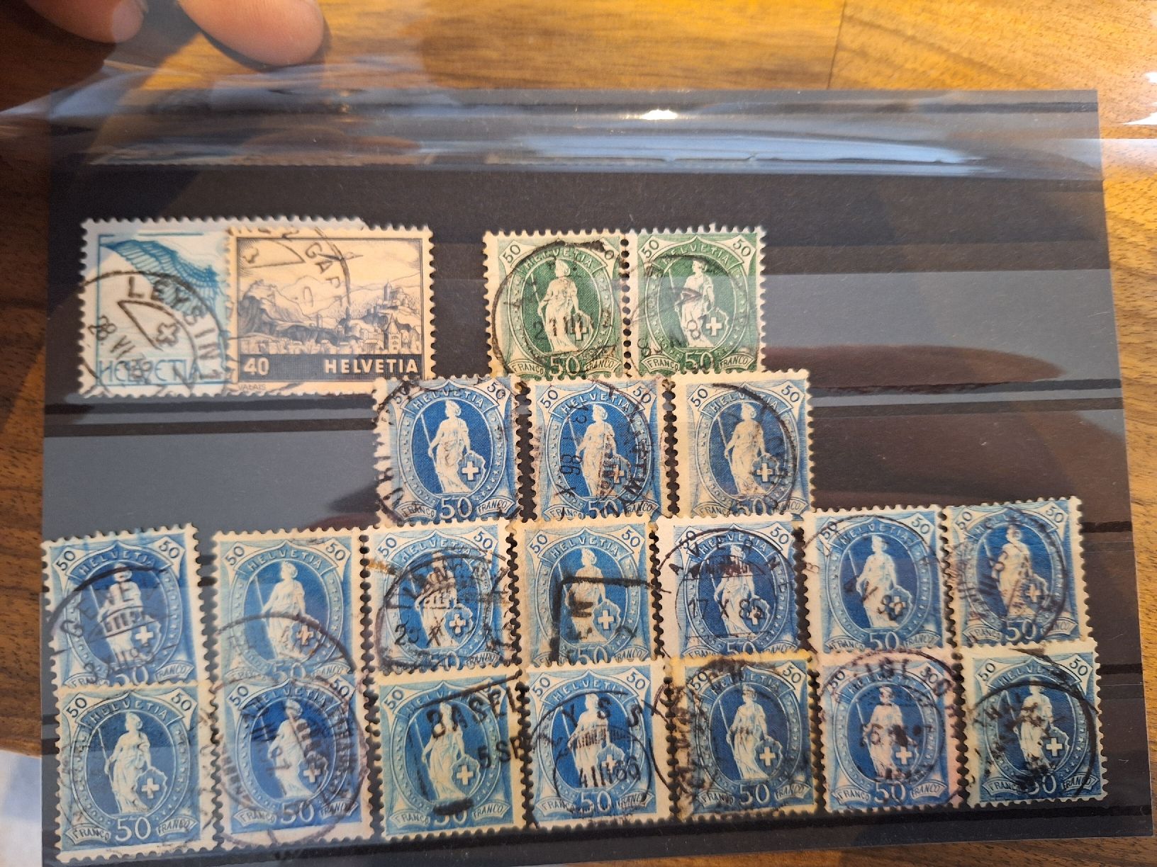 Alle Briefmarken: Lot Stehende Helvetia 47Stk – Gebraucht aus Balgach von SIMEON27 3
