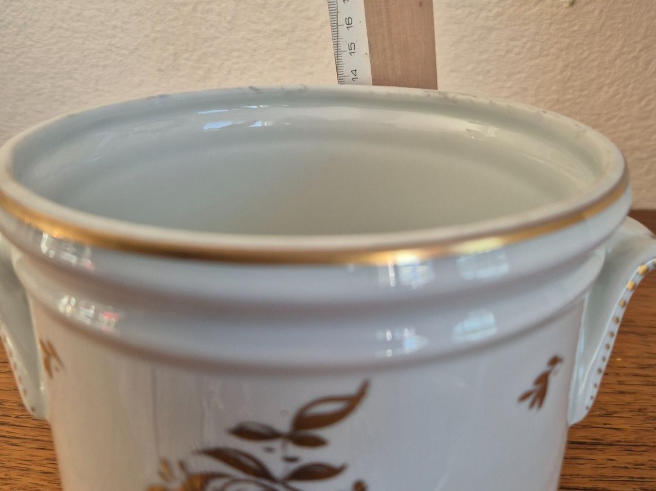 Vasi & Recipienti: Cache-pot porcelaine de Couleuvre,  décors or fin  V3 – Usato da Fully venduto da tameab 2