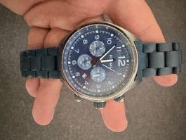 Fossil Chronograph Blue Dial Men's Watch Used