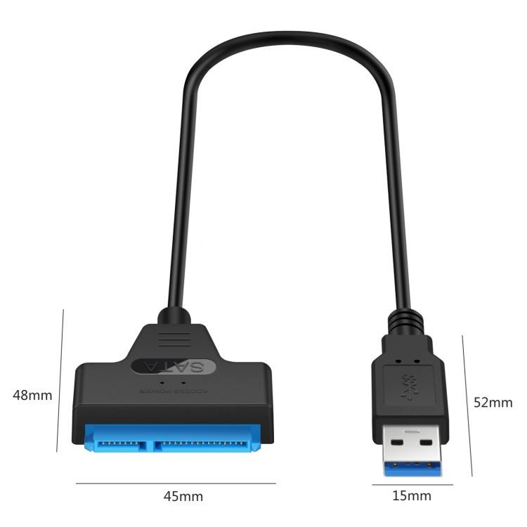 Cavi: SATA-zu-USB 3.0-Kabeladapter 2,5-Zoll-SS – Nuovo e nell'imballaggio originale da Aesch BL venduto da Elektronik_Laden 7
